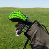 Het Initiaal van de verandering voegt Naam Groene  Golfheadcover (Insitu)