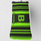 Het Initiaal van de verandering voegt Naam Groene  Golfheadcover (Draai 90)