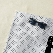 Het Initiaal van de verandering, voegt Naam, het b Strandlaken (In situ)