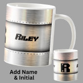 Het Initiaal van de verandering voegt Naam O P Q R Koffiemok