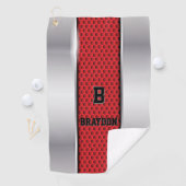 Het Initiaal van de verandering voegt Naam Silver  Golfhanddoek (Insitu)