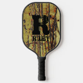 Het Initiaal van de verandering, voegt Naam toe, R Pickleball Paddle (Voorkant)