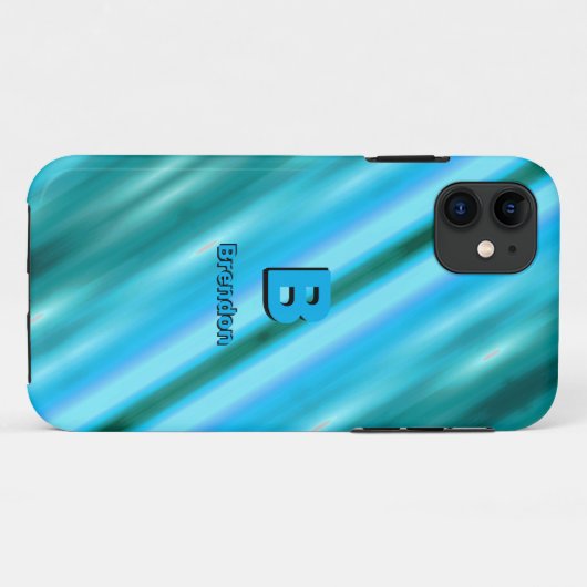 Het Initiaal van de verandering voegt Naam Zachte  Case-Mate iPhone Case (Achterkant (horizontaal))