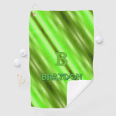 Het Initiaal van de verandering voegt Naam Zachte  Golfhanddoek (Insitu)