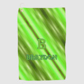 Het Initiaal van de verandering voegt Naam Zachte  Golfhanddoek (Voorkant)