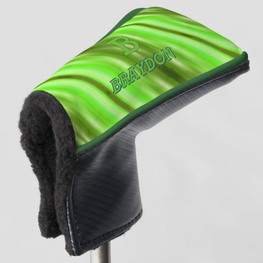Het Initiaal van de verandering voegt Naam Zachte  Golfheadcover (3/4 voorkant)
