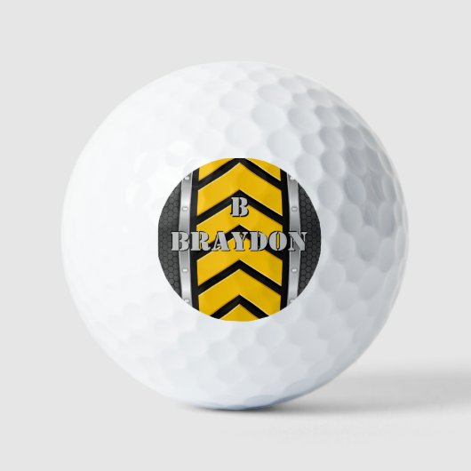 Het Initiaal van de verandering voegt Naam zwarte Golfballen (Voorkant)
