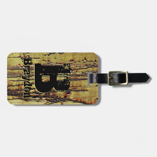 Het Initiaal van de verandering, voegt (schrap) de Bagagelabel (Voorkant horizontaal)