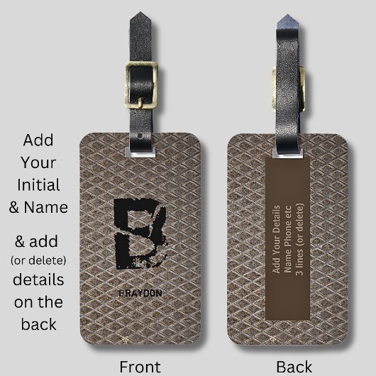 Het Initiaal van de verandering, voegt (schrapping Bagagelabel