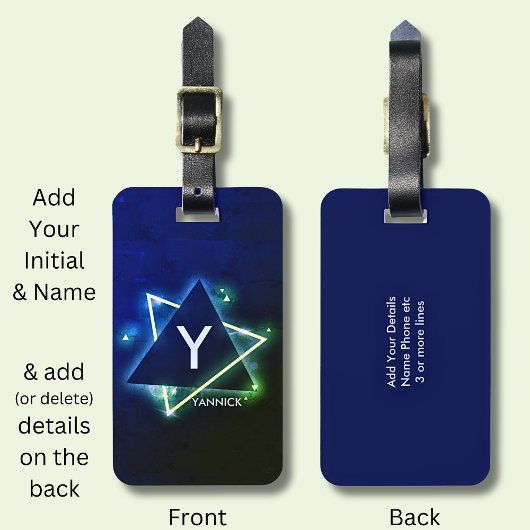 Het Initiaal van de verandering, voegt (schrapt) d Bagagelabel