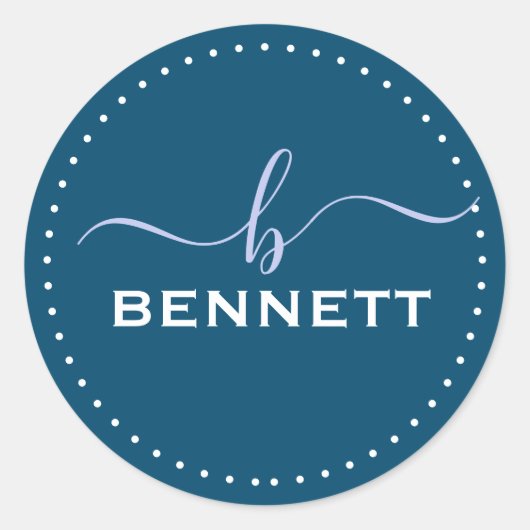 Het Initiaal van het manuscript, Volledige Familie Ronde Sticker (Voorkant)