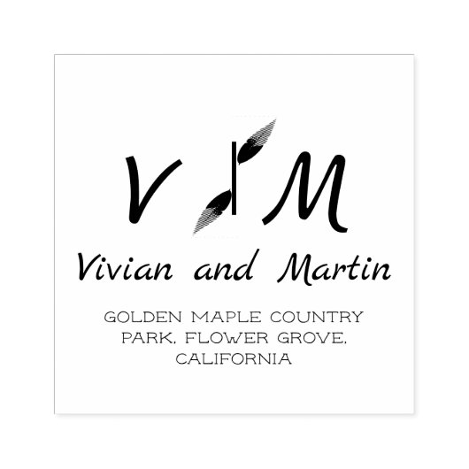 Het Initiaal van het Monogram van de Stijl van de  Rubberstempel (Afrduk)