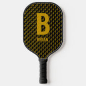 Het Initiaal wijzigen Naam toevoegen Muziek Treble Pickleball Paddle (Voorkant)