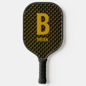 Het Initiaal wijzigen Naam toevoegen Muziek Treble Pickleball Paddle (Achterkant)