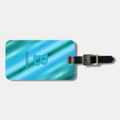 Het Initiaal wijzigen Voeg een naam toe: Zacht bla Bagagelabel (Voorkant horizontaal)