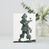 Het inkeeper, het vermeende kostuumontwerp briefkaart (Staand voorkant)