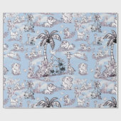 het inkleuren van lijntekening op vlottende wolken cadeaupapier (Vlak)