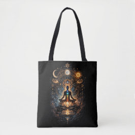 Het innerlijke kosmos ontwaken tote bag