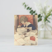 Het inpakken van kerstcadeaus, Jessie Willcox Smit Feestdagenkaart (Staand voorkant)