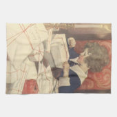 Het inpakken van kerstcadeaus, Jessie Willcox Smit Theedoek (Horizontaal)