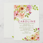 Het inschakelen van de Floral Uitnodiging (Voorkant / Achterkant)