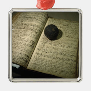 Het inschrijvingsboek vormt het tijdstip van de sl metalen ornament