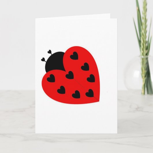Het Insect van de liefde Feestdagen Kaart (Voorkant)