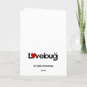 Het Insect van de Liefde van Caterpillar Kaart (Achterkant)