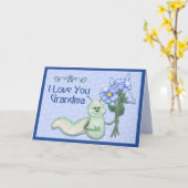 Het Insect van de Liefde van de oma Kaart (Gele Bloem)