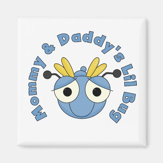 Het Insect van Lil van de mama en van de Papa Magneet (Voorkant)