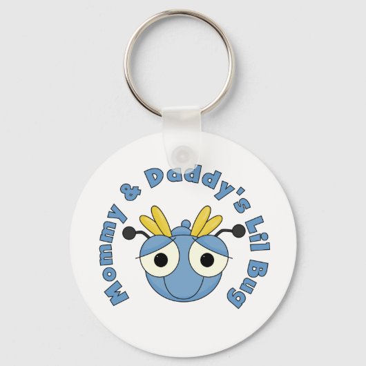Het Insect van Lil van de mama en van de Papa Sleutelhanger (Voorkant)