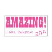 Het inspireren "AMAZING!" + het Onderwijsje noemen Zelfinktende Stempel (Design)