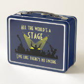 Het inspireren Citaat Al Wereld is een Stadium (Achterkant)