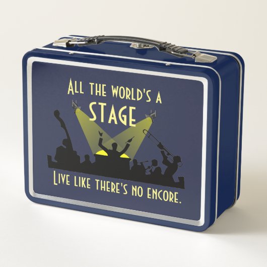 Het inspireren Citaat Al Wereld is een Stadium (Achterkant)