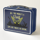 Het inspireren Citaat Al Wereld is een Stadium (Voorkant)