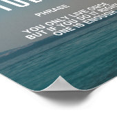 Het inspireren Citaat op YOLO Poster (Hoek)