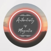 Het inspireren de Etiketten van de Sticker van het (Design 1)