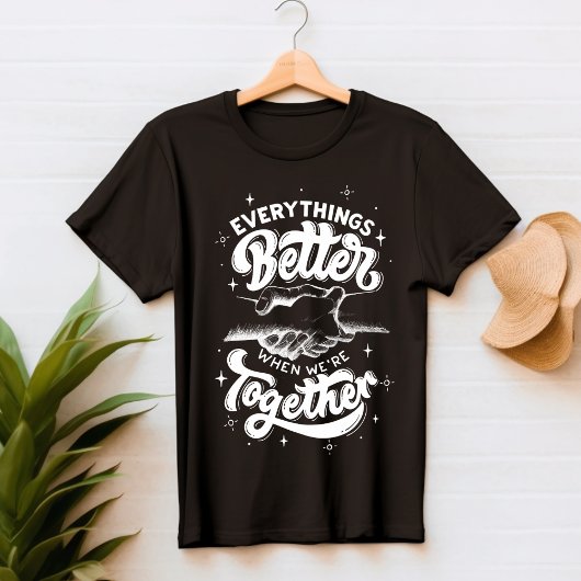 Het inspireren Typografie T-Shirt van het Citaat