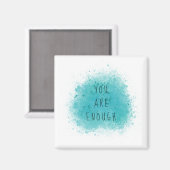 Het inspireren u is genoeg eenvoudig bevestigend c magneet (Voorkant / Achterkant)