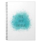 Het inspireren u is genoeg eenvoudig bevestigend c notitieboek (Voorkant)