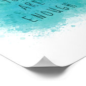 Het inspireren u is genoeg eenvoudig bevestigend c poster (Hoek)