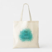 Het inspireren u is genoeg eenvoudig bevestigend c tote bag (Achterkant)