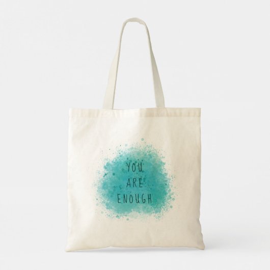 Het inspireren u is genoeg eenvoudig bevestigend c tote bag (Achterkant)