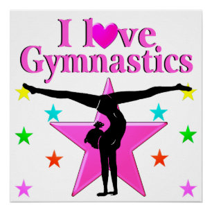 HET INSPIREREN VAN HET ONTWERP VAN GYMNASTICA VAN PERFECT POSTER