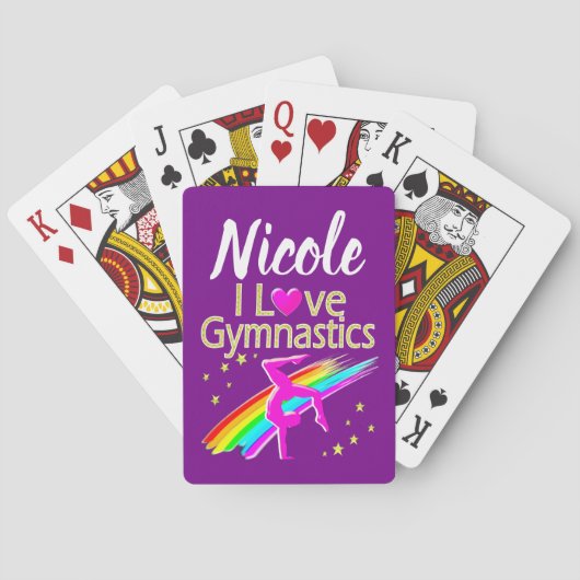 HET INSPIREREN VAN HET ONTWERP VAN GYMNASTICA VAN POKERKAARTEN (Achterkant)