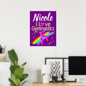 HET INSPIREREN VAN HET ONTWERP VAN GYMNASTICA VAN  POSTER (Thuiskantoor)