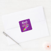 HET INSPIREREN VAN HET ONTWERP VAN GYMNASTICA VAN VIERKANTE STICKER (Envelop)