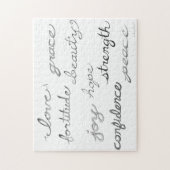 Het inspireren Woorden Puzzle Legpuzzel (Verticaal)