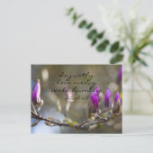 Het inspirerend 6:8 van Micah van het Vers van de Briefkaart (Staand voorkant)