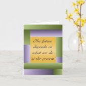 Het inspirerend citaat Notecard van Gandhi - voeg Kaart (Gele Bloem)